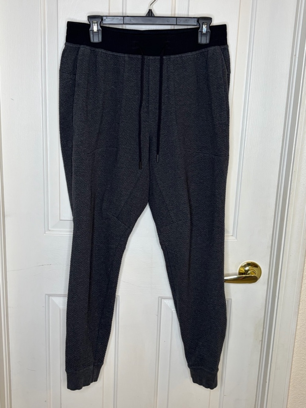 Lululemon Joggers Mens Large Black Athletic Sweatpants Tapered